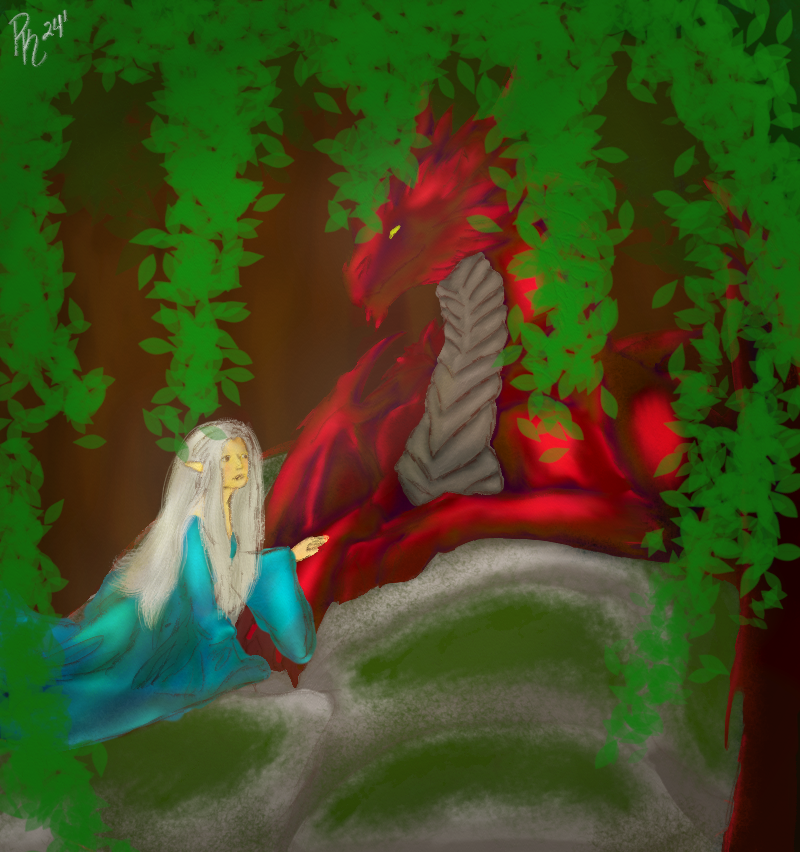 An Elf And Her Familiar